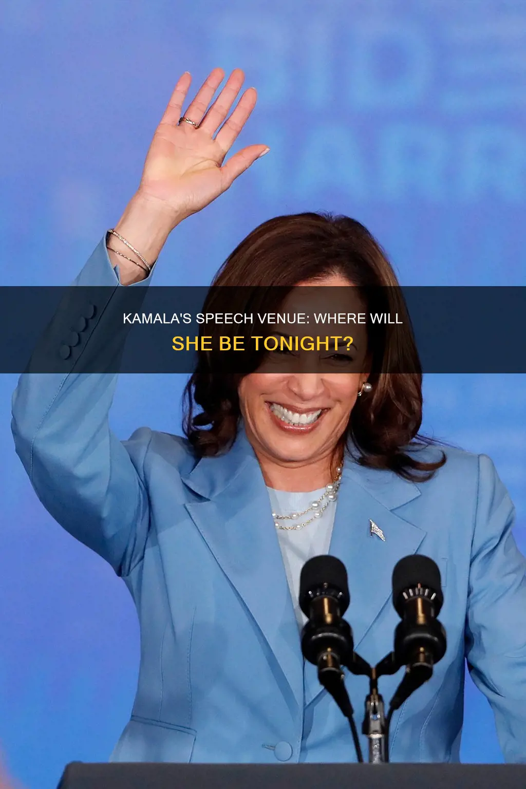 where is kamala speaking tonight