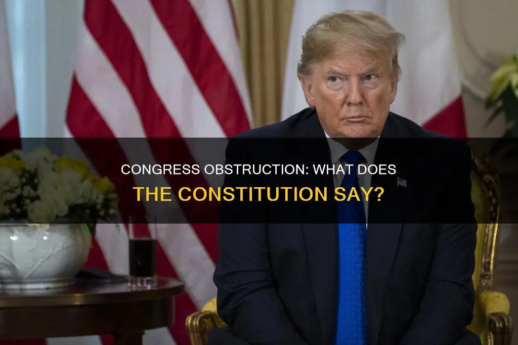 where is obstruction of congress in the constitution