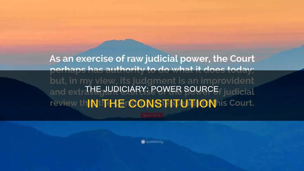 where is power given to judicial court in the constitution