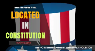 The Constitution's Power to Tax: Location and Limits