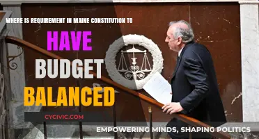 Maine's Constitution: Balanced Budget Requirements
