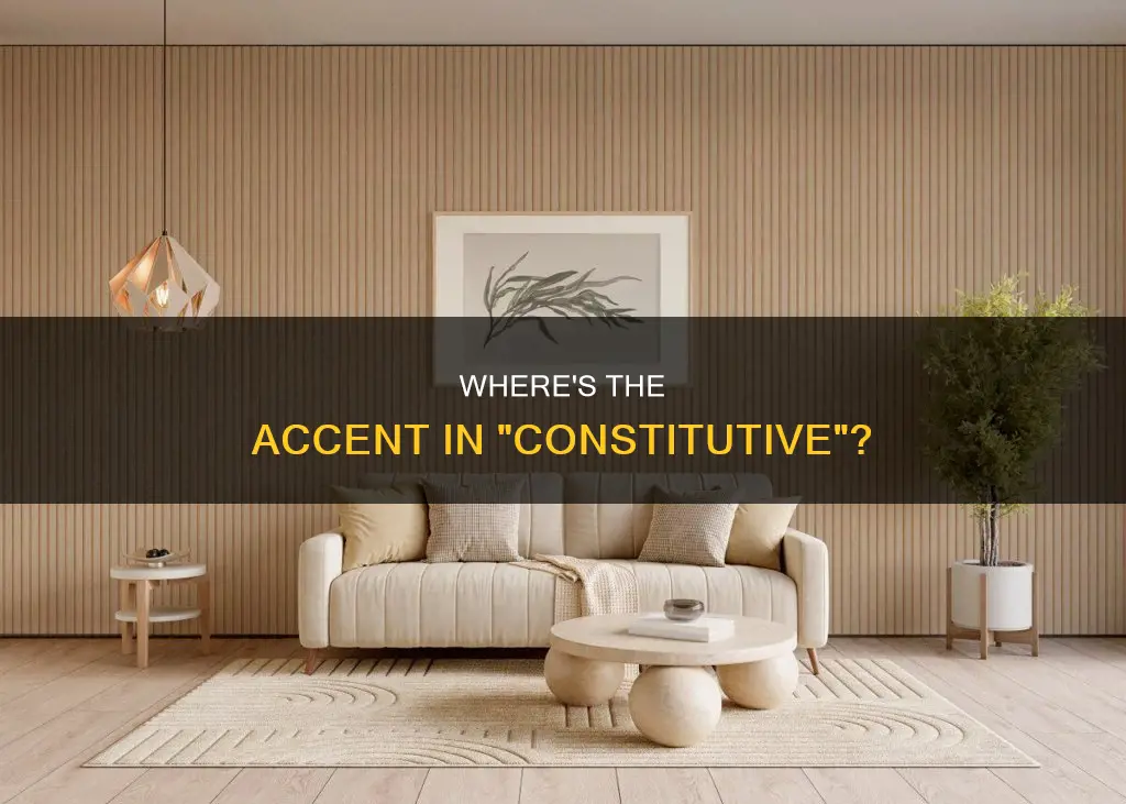where is sthe accent in the word constitutive