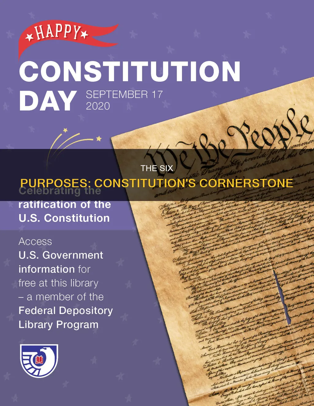 where is the 6 purposes in the constitution located