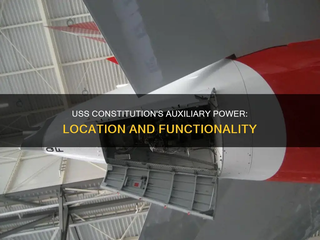 where is the auxiliary power on the uss constitution