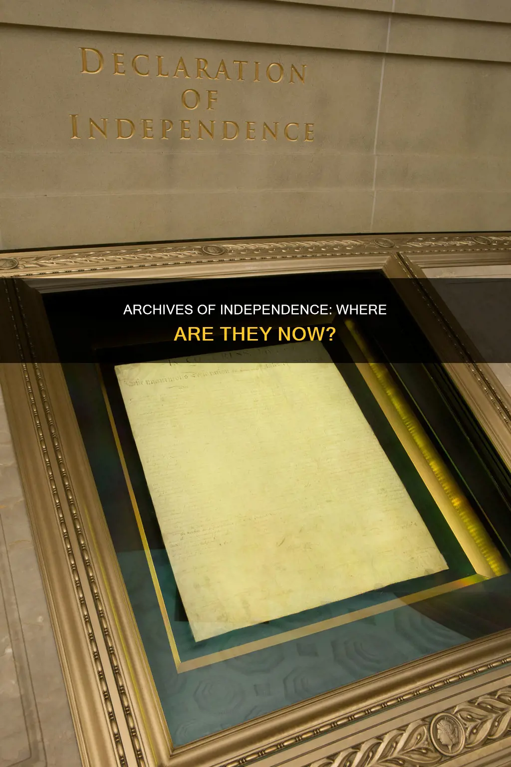 where is the constitution and declaration of independence archives