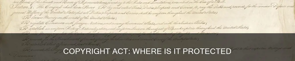 where is the copyright act protected in the constitution