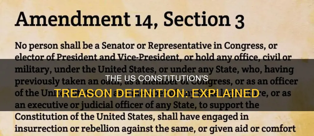 where is the definition of treason in the us constitution