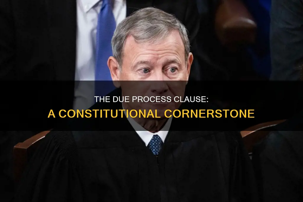 where is the due process clause found in the constitution