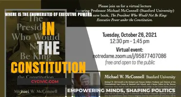 Enumerated Executive Powers: Where the Constitution Specifies