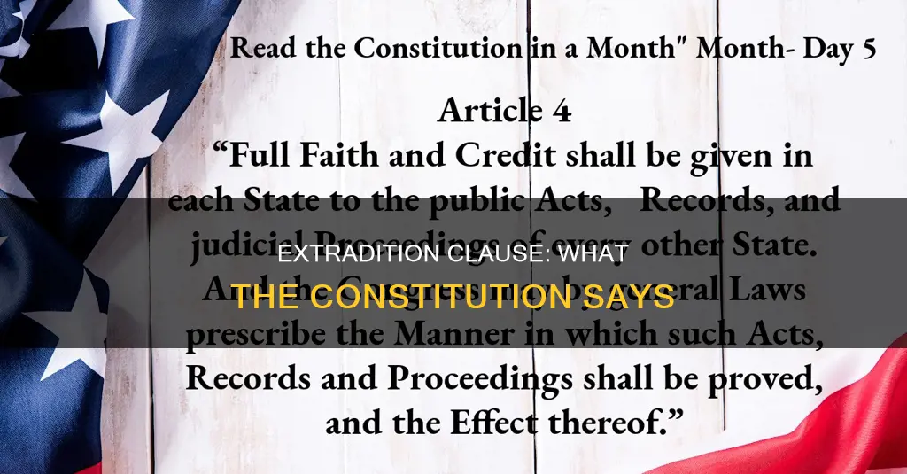 where is the extradiction clause in the constitution