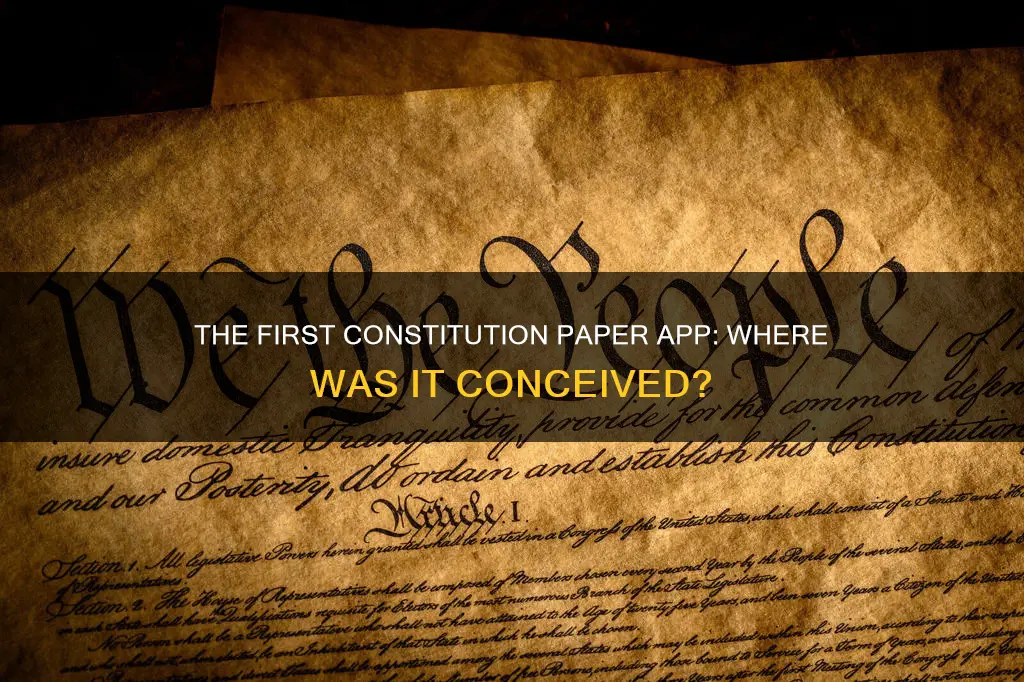 where is the first constitution paper app
