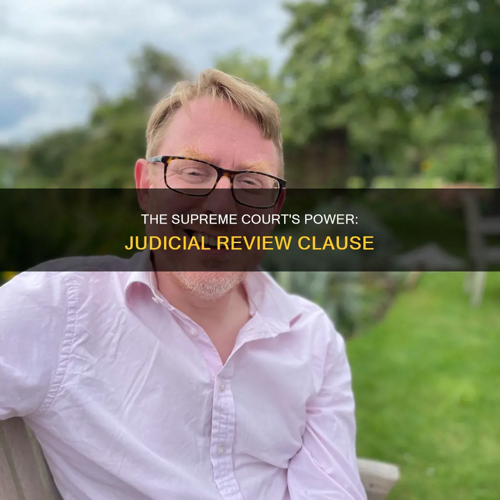 where is the judicial review clause in the constitution