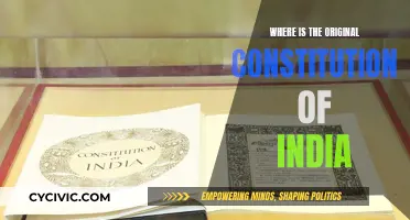 The Lost Indian Constitution: Where Lies the Original?