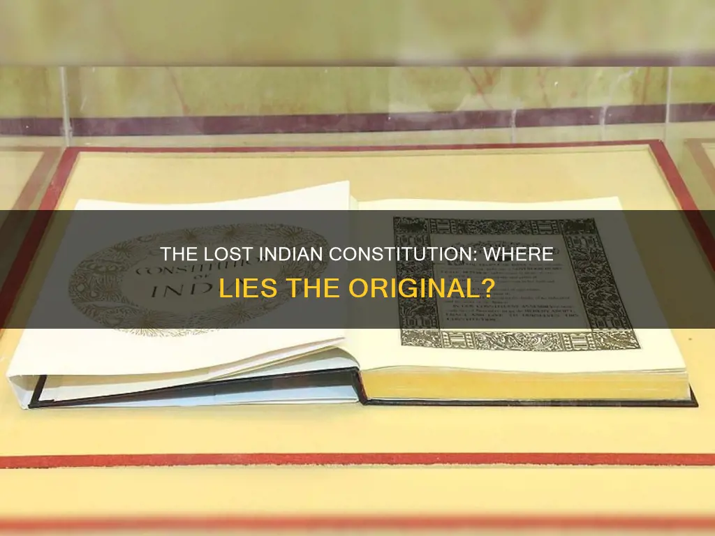 where is the original constitution of india