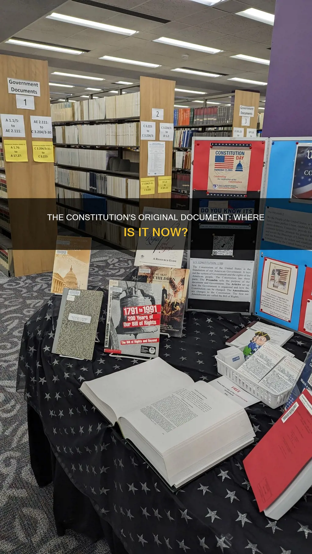 where is the original document of the constitution now