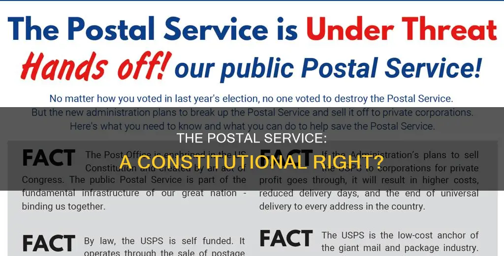 where is the postal service in the constitution