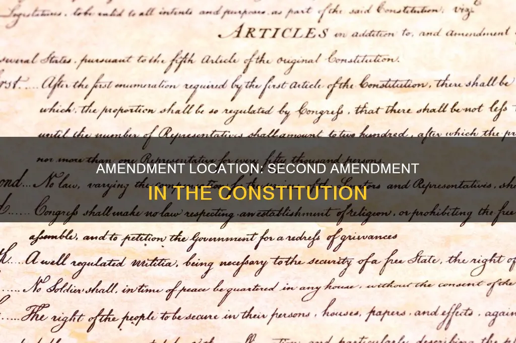 where is the second amendment in the constitution