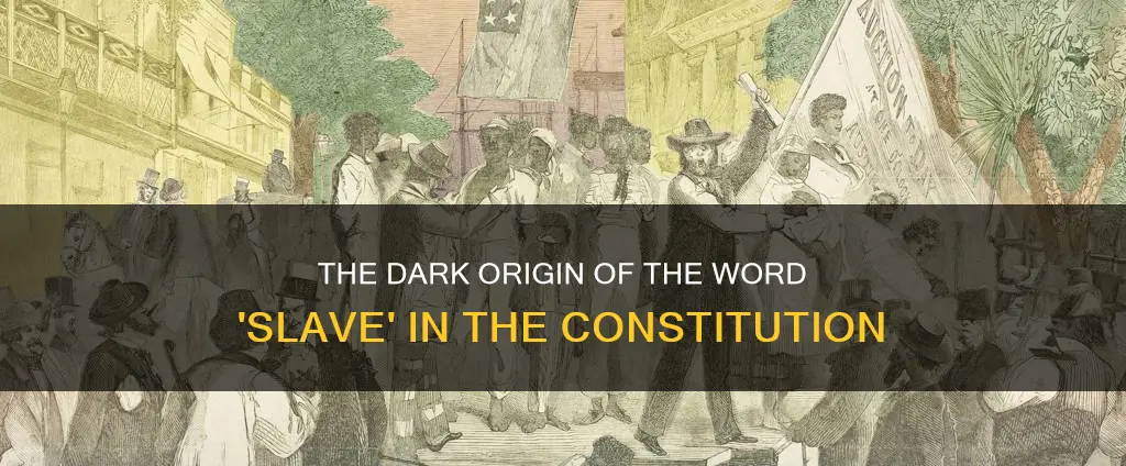 where is the word slave first seen in the constitution