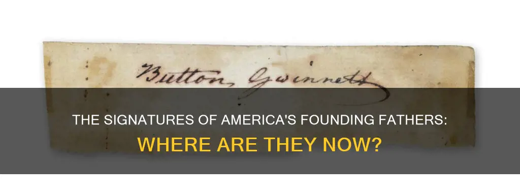 where signatures of original signers of the constitution