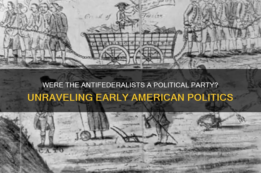 where the antifederalists a political party