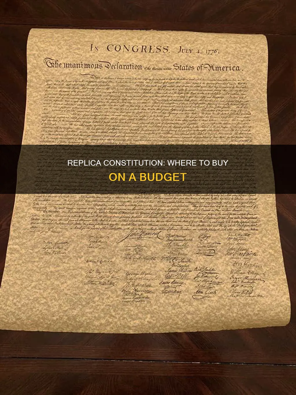 where to buy cheap replica of the constitution