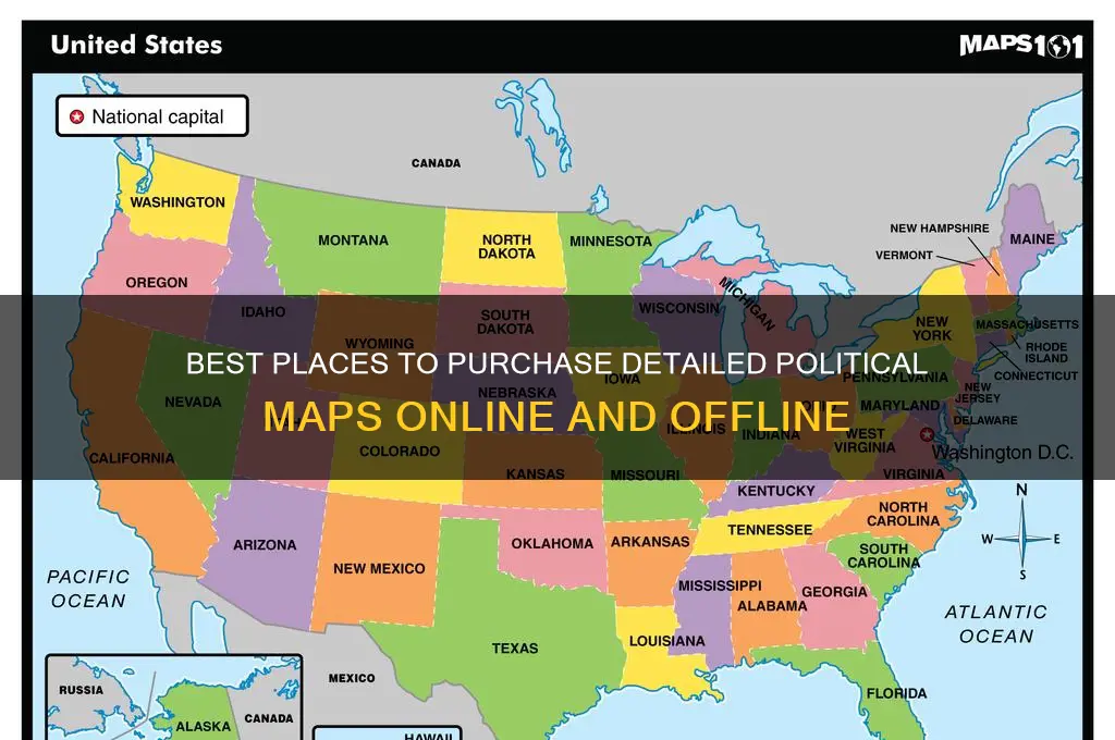 where to buy political maps