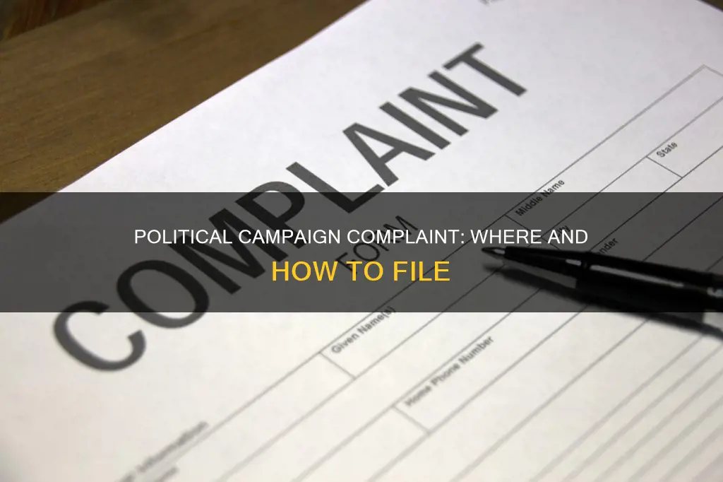 where to file a local political campaign complaint