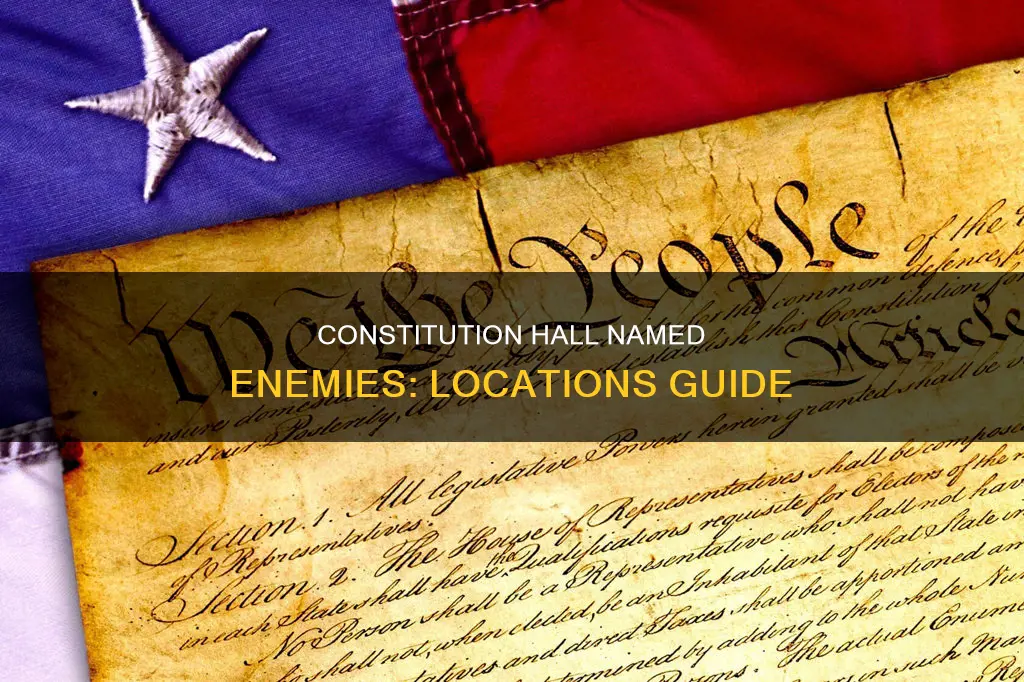 where to find named enemies in constitution hall