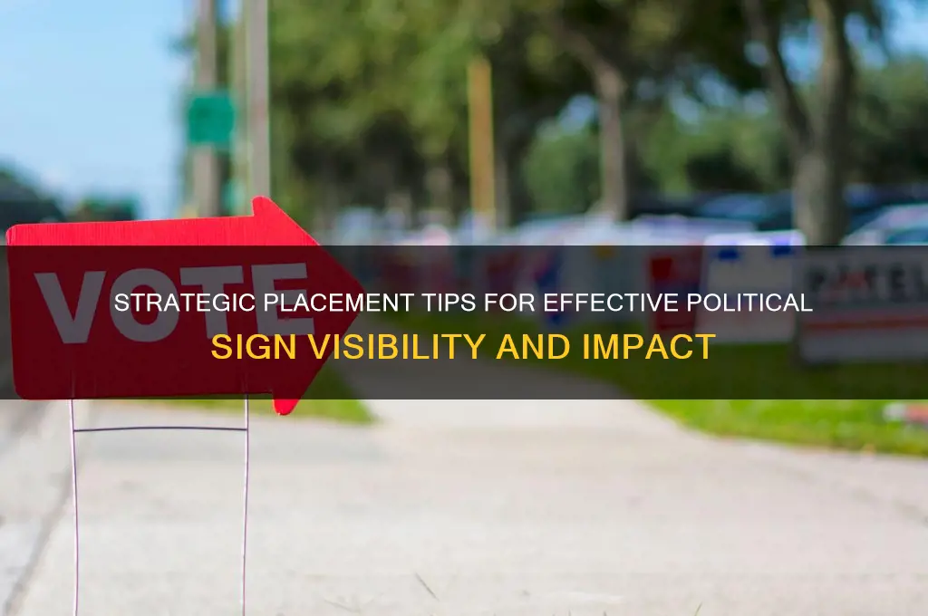 where to place political signs