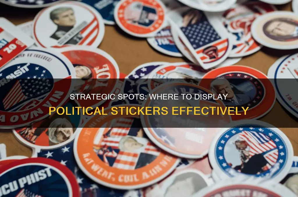 where to put political stickers