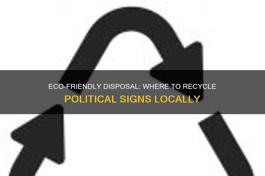 where to recycle political signs