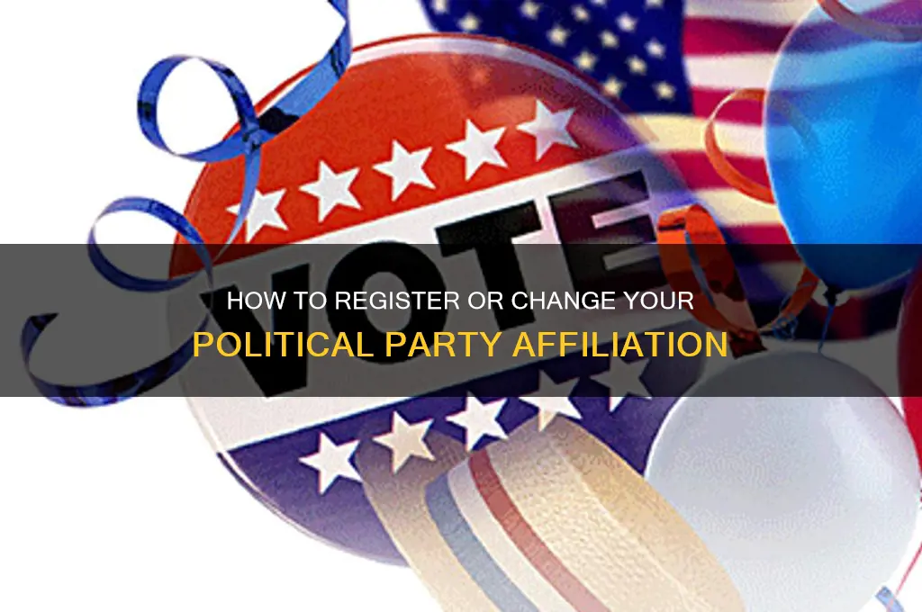 where to register or change political party