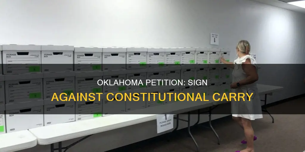 where to sign oklahoma petition against constitutional carry