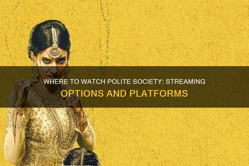 where to watch polite society