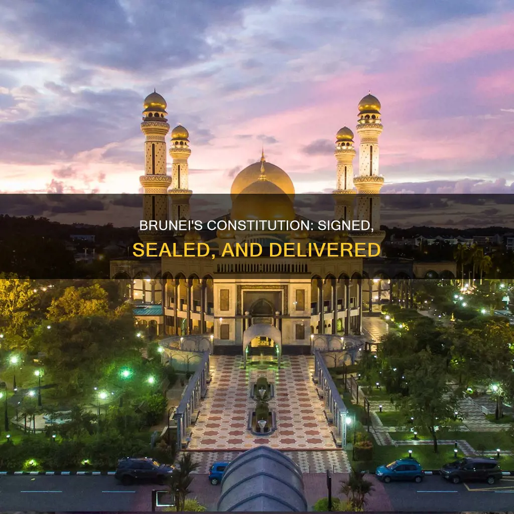 where was bruneis constitution signed