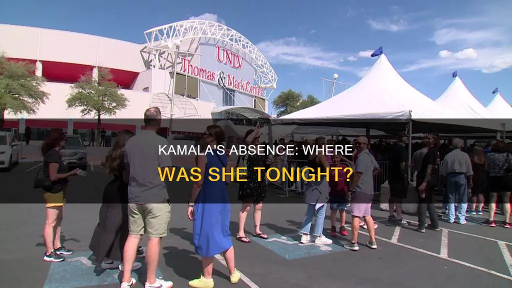 where was kamala tonight