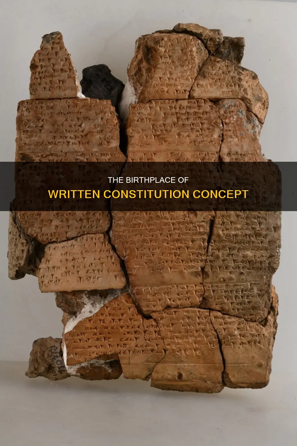 where was the concept of written constitution first born