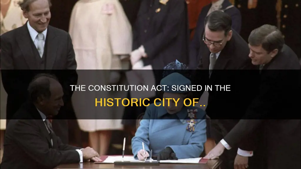 where was the constitution act 1867 signed