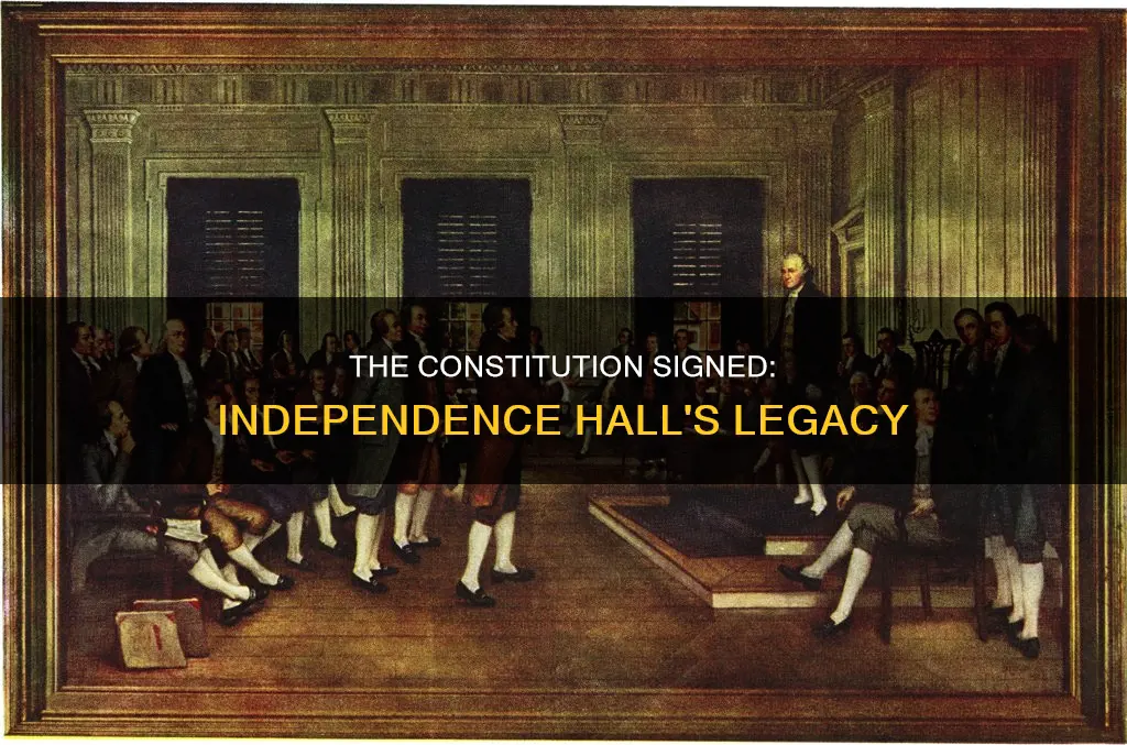 where was the constitution signed independence hall