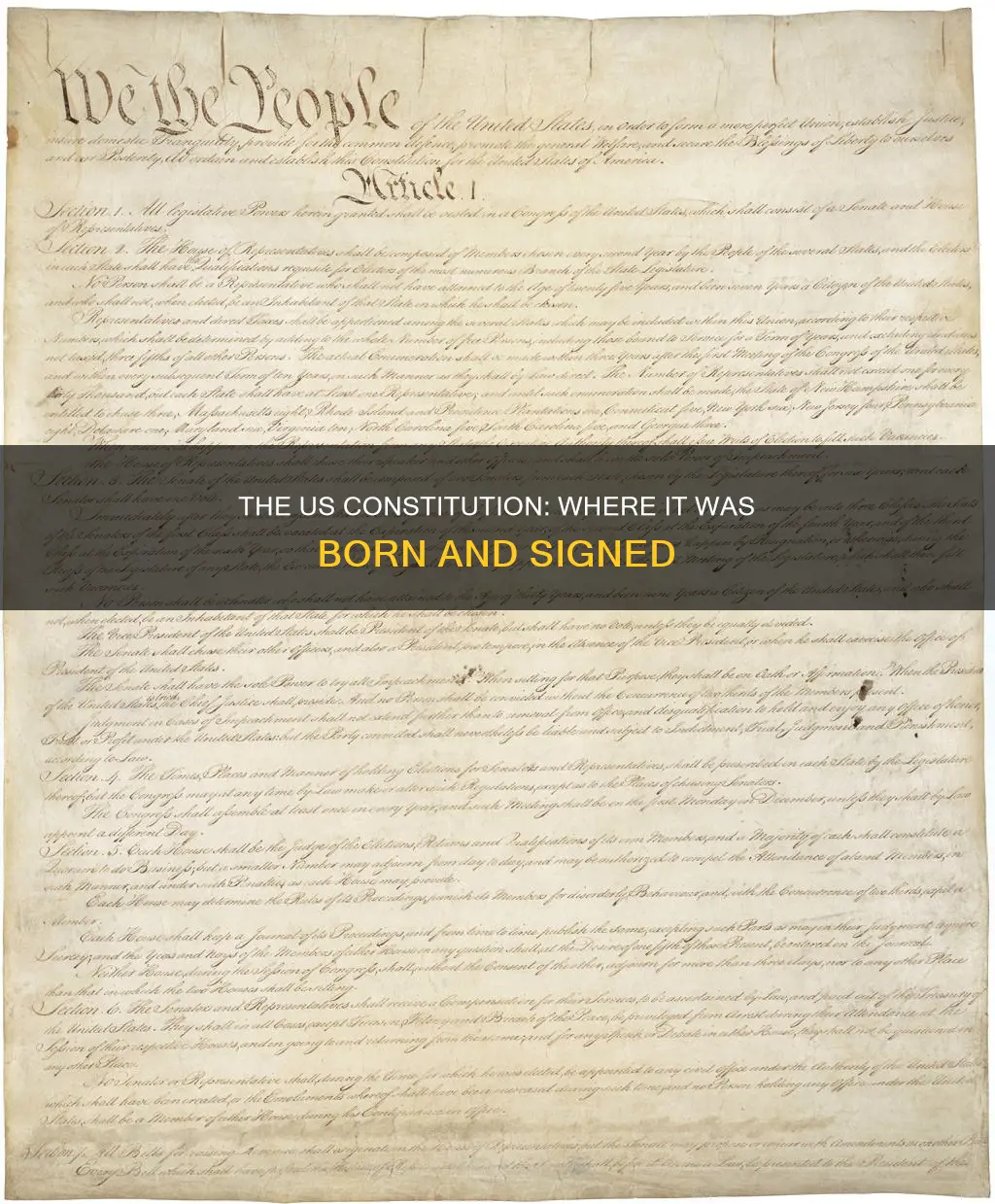 where was the us constitution written and signed