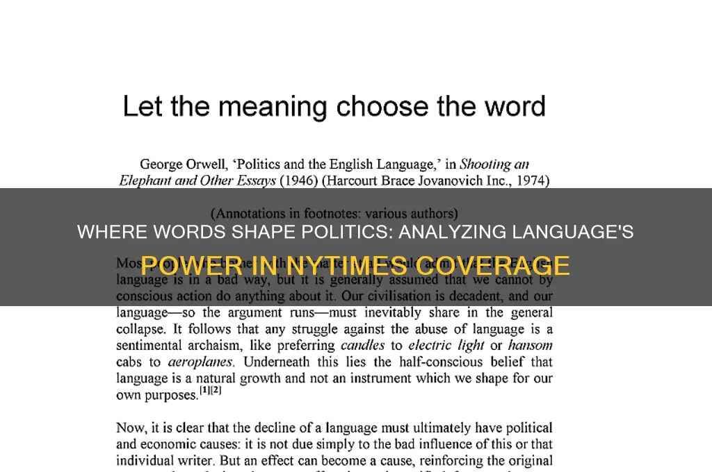 where words matter politics nytimes