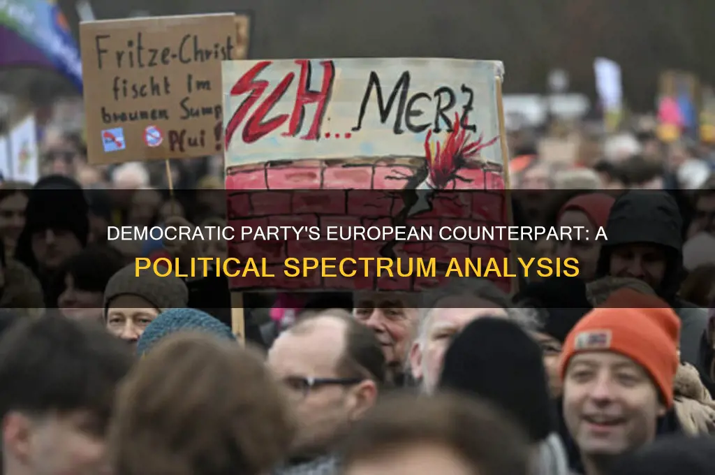 where would the democratic party fall under euopean politics