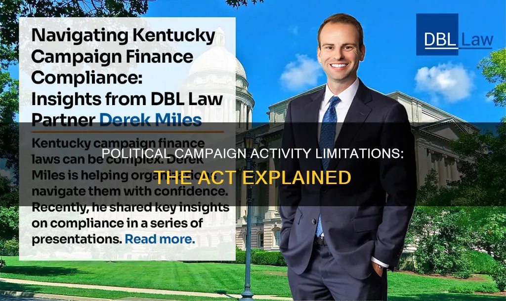 which act limited activity in political campaigns