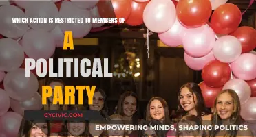 Exclusive Party Privileges: Actions Reserved for Political Party Members