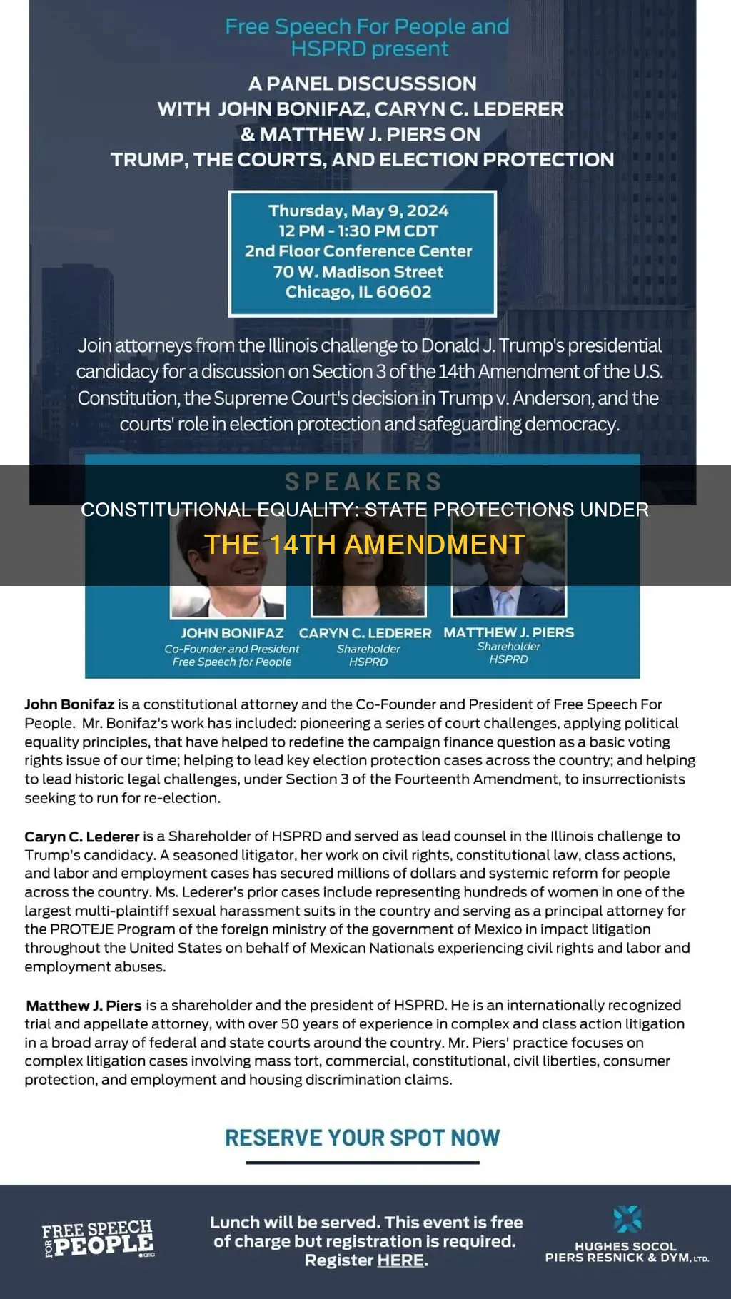which amendment is state constitutional protection under the law
