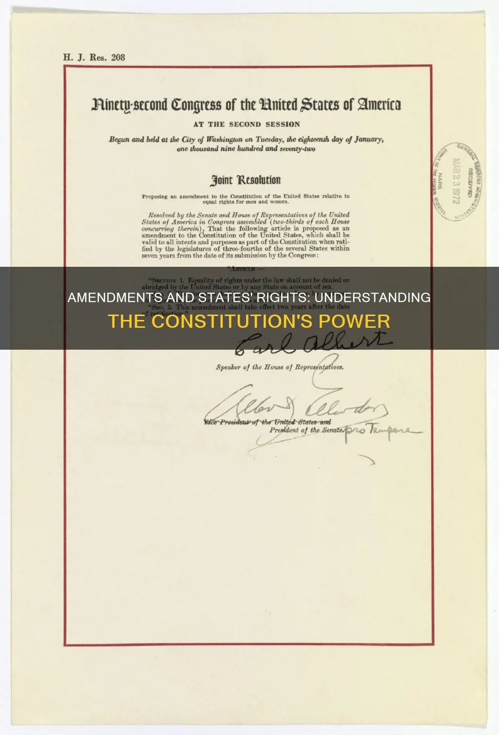 which amendment to the constitution defines states rights