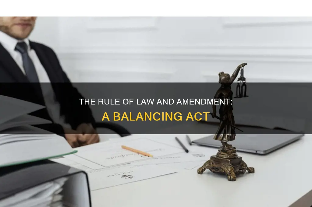 which amendment was created along with the rule of law