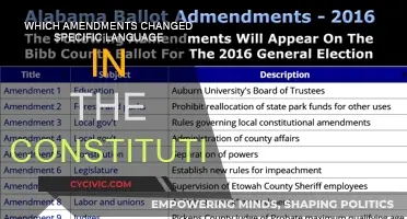 Amendments: Changing the Constitution's Language