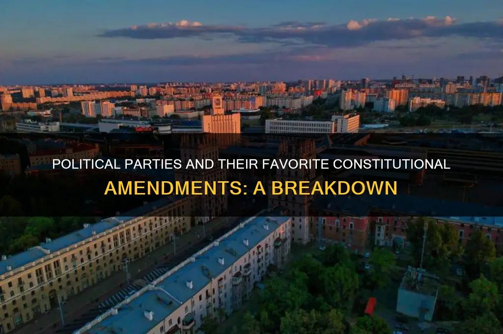 which amendments do political parties like