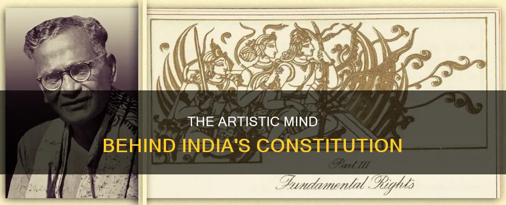 which artist illuminated the constitution of india